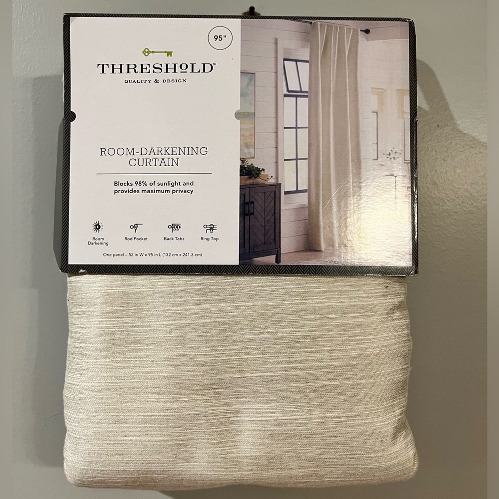 Brand New Room Darkening Curtain by THRESHOLD